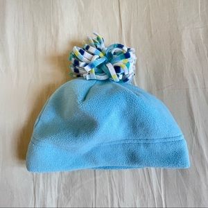 Blue fleece hat